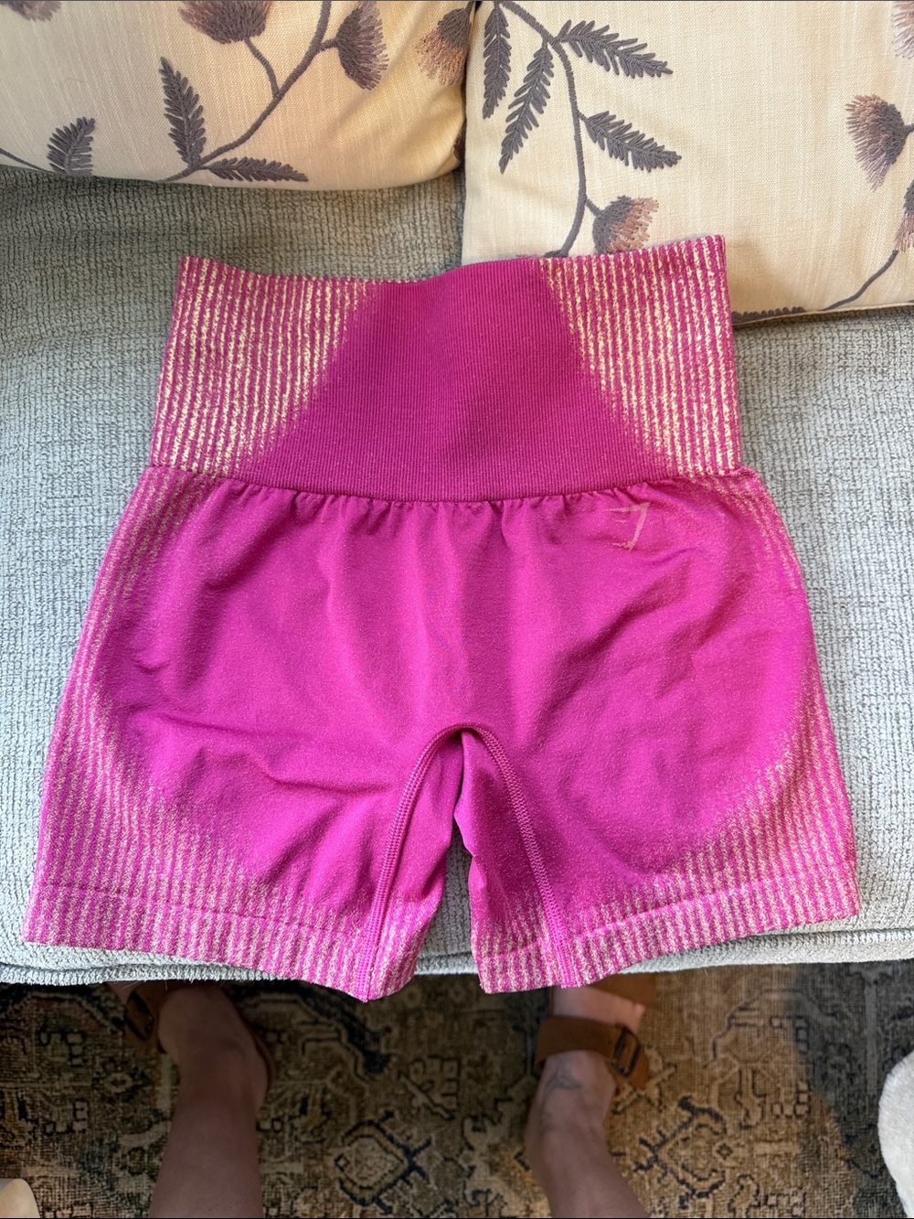 Gymshark High-Waist Fuchsia Women’s Seamless Shorts